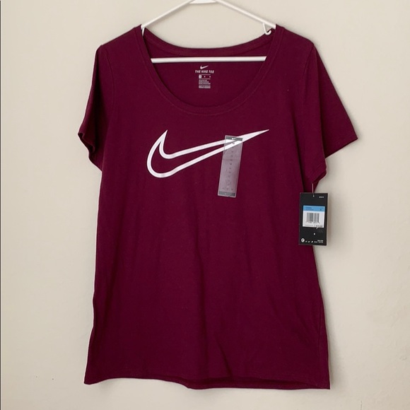 plum nike shirt